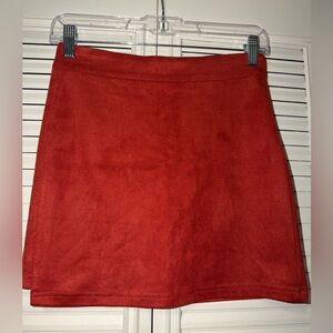 Elegant Red Women's Skirt